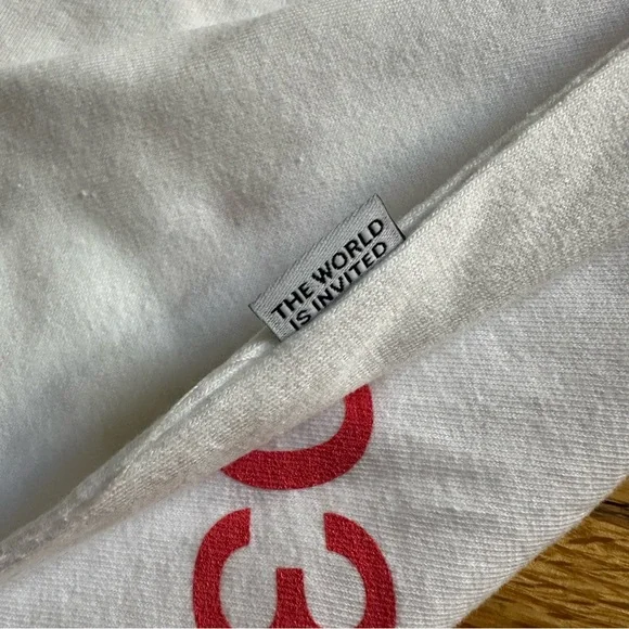 ★COMPAKT RECORD BAR★ Do Not Be Late Thunder Tshirt White Kompakt record bar t-shirt NWT